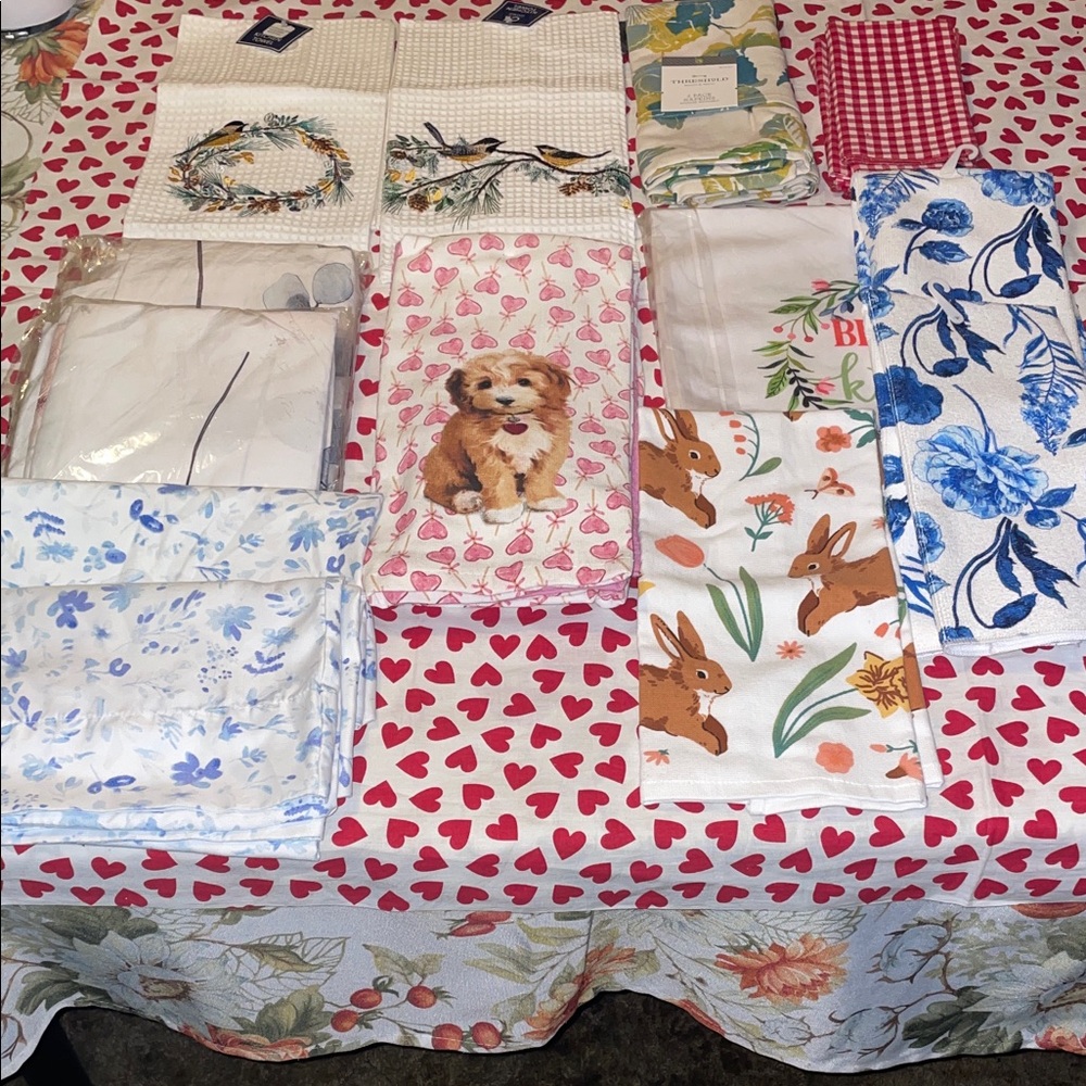 Large bundle of linens (20+)(nwt)